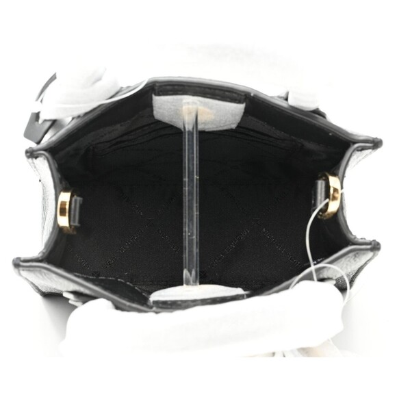 Michael Kors MK Mercer Extra Small NS Crossbody Bag Purse Black Gold Leather NWT - Picture 6 of 12